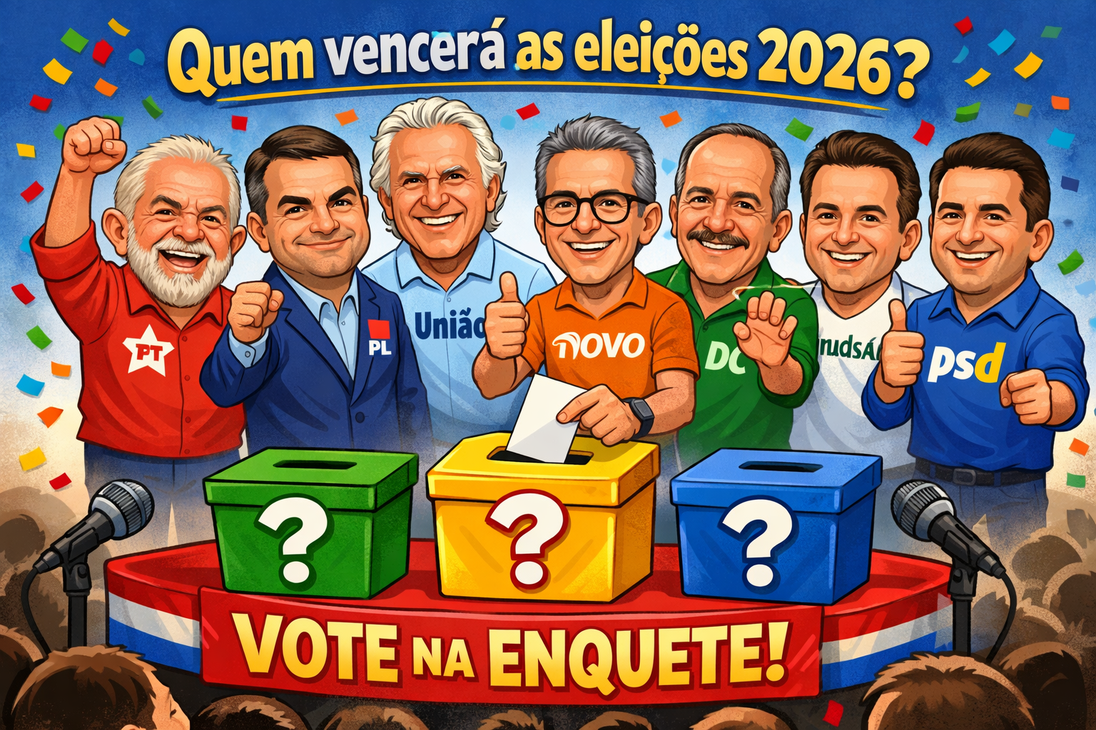 Quem vencerá as eleições 2026?